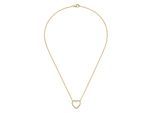 Kette mit Anhänger FIRETTI "Schmuck Geschenk Silber 925 Halsschmuck Ankerkette Herz-Anhänger", gold (gelbgoldfarben, kristallweiß), Halsketten, Damen, Silber 925 (Sterlingsilber), L: 45 B: 1,5mm, mit Zirkonia (synth.), B:1,5mm
