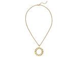 Kette mit Anhänger JOBO "Kreis Ring 32 mm", goldfarben, Halsketten, Damen, Edelstahl, L: 46, Edelstahl 46 cm