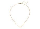 Collier JOBO "Kette mit 3 Sternen", gold (vergoldet), Halsketten, Damen, Silber 925 (Sterlingsilber), L: 43, Collier, 925 Silber 43 cm