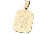 Sternzeichenanhänger JOBO "Anhänger Sternzeichen", gelbgold 333, Schmuckanhänger, Damen, Schütze, Gelbgold 333, 333 Gold achteckig