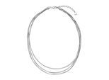 Kette ohne Anhänger JOBO "mehrreihig layering", silber 925, Halsketten, Damen, Silber 925 (Sterlingsilber), L: 47, 925 Silber 47 cm