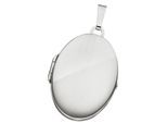 Medallionanhänger JOBO "Anhänger Medaillon oval 31 mm", silber (weißgold 585), Schmuckanhänger, Damen, Weißgold 585, 585 Weißgold für 2 Fotos