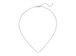 Collier JOBO "Kette mit 3 Sternen", silber (silberfarben), Halsketten, Damen, Silber 925 (Sterlingsilber), L: 43, Collier, 925 Silber 43 cm