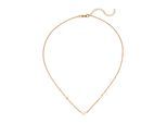 Collier JOBO "Kette mit 3 Sternen", gold (rosévergoldet), Halsketten, Damen, Silber 925 (Sterlingsilber), L: 43, Collier, 925 Silber 43 cm