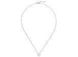Collier JOBO "Kette mit Anhänger", silber 925, Halsketten, Damen, Silber 925 (Sterlingsilber), L: 45, Collier, 925 Silber rhodiniert mit Zirkonia 45 cm