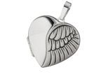 Medallionanhänger JOBO "Anhänger Medaillon Herz Flügel 29 mm", silber (silber 925), Schmuckanhänger, Damen, Silber 925 (Sterlingsilber), 925 Silber rhodiniert für 2 Fotos