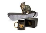 Canadian Cat Company Kratzbrett Kratzbrett Set Satellite 2.0 + Tasse grau/ schwarz
