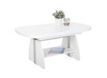 Boxxx Couchtisch, Weiß, Holzwerkstoff, Holzoptik, rechteckig, Wange, 67x53-69x108-157 cm, ausziehbar, höhenverstellbar, Wohnzimmer, Wohnzimmertische, Couchtische, Couchtische höhenverstellbar