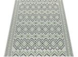 Teppich PACO HOME "Ostende 543", grün, B:80cm H:4mm L:150cm, Polypropylen, Teppiche, Teppich, Flachgewebe, Rauten Motiv, mit Bordüre, In- und Outdoor geeignet