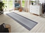Teppich HANSE HOME "Band", grau (hellgrau), B:80cm H:9mm L:250cm, Kunstfaser, Teppiche, Teppich, Kurzflor, weich, Läufer Grössen, Wohnzimmer, Schlafzimmer, Esszimmer