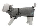 Hundebademantel TRIXIE "Bademantel für Hunde Frottee", grau, L, Rückenlängecm: 60cm, Tierbekleidung, Hundebademantel