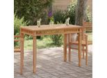 vidaXL Garten-Esstisch 110x65x80 cm Massivholz Teak