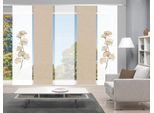 Schiebegardine VISION S "BERTO 5er SET" Gr. 1, beige (sand), B:60cm H:260cm, Polyester, Gardinen, Schiebevorhang Digidruck 5er Set BERTO