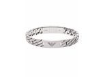 Edelstahlarmband EMPORIO ARMANI "Schmuck Geschenk Edelstahl Armschmuck", silber (silberfarben), Armbänder, Damen, 20,5cm, Edelstahl, Edelstahlarmband