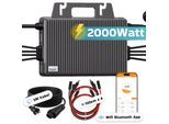 TSUN Mikro-Wechselrichter 2000W TSOL-MS2000 für Balkonkraftwerk, IP67 wetterfest, 4 MPPT, Bluetooth & WIFI, inkl. 5m Anschlusskabel & 4x 1 m Solar-Verlängerungen, Micro Inverter