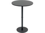 CLP Stehtisch Hereford rund I Metalltisch mit runder Tischplatte aus Holz I Standsicherer Bistrotisch