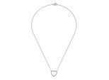 Kette mit Anhänger FIRETTI "Schmuck Geschenk Silber 925 Halsschmuck Ankerkette Herz-Anhänger", silber (silberfarben, kristallweiß), Halsketten, Damen, Silber 925 (Sterlingsilber), L: 45 B: 1,5mm, mit Zirkonia (synth.), B:1,5mm