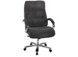 Chefsessel DUO COLLECTION "Chefsessel Federico 180 kg", grau (anthrazit), B:83cm H:115cm T:70cm, 100% Polyester, Stühle, Federkern, bis 180 kg