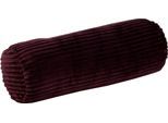 Nackenrolle GÖZZE "Cord Optik", lila (brombeer), B:22cm, Polyester, Funktionskissen, Nackenrolle, mit samtweicher Oberfläche