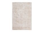 Novel Teppich Luxury 110 Elfenbein / Taupe, Creme, Taupe, Textil, Uni, rechteckig, 80x150 cm, pflegeleicht, Teppiche & Böden, Teppiche, Moderne Teppiche