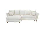 Carryhome Ecksofa, Natur, Holz, Eiche, massiv, 3-Sitzer, Füllung: Schaumstoff, seitenverkehrt montierbar, L-Form, 284x162 cm, Made in EU, Liegefunktion, Rücken echt, Wohnzimmer, Sofas & Couches, Wohnlandschaften, Ecksofas