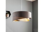 Pendellampe Vivien dreifarbig grau/beige/gold