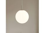 Lindby Hängeleuchte Marike, Ø 30 cm, weiß, Glas, Kugel, E27