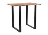Linea Natura Bartisch, Schwarz, Akazie, Holz, Metall, Akazie, Hartholz, rechteckig, U-Form, 80x105x120 cm, Esszimmer, Tische, Stehtische