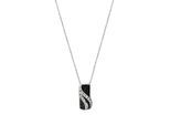 Kette mit Anhänger CELESTA, weiß, Halsketten, Damen, 45cm, Silber 925 (Sterlingsilber), L: 45 B: 8mm, glänzend, B:8mm