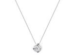 Collierkettchen CELESTA, weiß, Halsketten, Damen, 50cm, Silber 925 (Sterlingsilber), L: 50 B: 10,5mm, matt, B:10,5mm