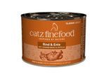 Catz finefood Nassfutter Katze Classic Adult Rind und Ente 12x200 g