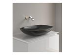 Villeroy und Boch Loop & friends Aufsatz-Waschtisch 4A5001S5 62x42cm, ohne Hahnlochbank, ohne Überlauf, ebony C-plus