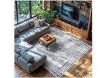 tectake® Vintage Designer Teppich, verschiedene Größen, pflegeleichter, flauschiger Kurzflor, rutschfeste Unterseite