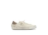 Philippe Model Low-Top Sneaker - Distressed Off-White Leather Sneakers With Brown A - Gr. 42 (EU) - in Beige - für Damen