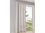 Gardine Gr. 4, grau, B:140cm H:245cm, Polyester, Gardinen, Gardine