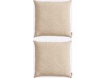 Kissenhülle PEREIRA DA CHUNA, champagner, B:40cm L:40cm, Baumwolle, 100% Baumwolle, Kissenbezüge, Kissenhülle