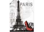 Wandbild ARTLAND "Paris - Chic", schwarz (farbe bild(er): schwarz), B:30cm H:40cm, Bilder, Wandbild, als Alubild, Outdoorbild, Leinwandbild, Poster, Wandaufkleber