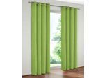 Vorhang WIRTH "Trondheim B" Gr. 12, grün (apfelgrün), B:172cm H:255cm, Chenille, Polyacryl, Gardinen, Vorhang