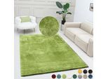 Teppich BRUNO BANANI "Dana Teppich, besonders weich und kuschelig, Kundenliebling" Gr. 6, grün (olivgrün), B:200cm H:30mm L:300cm, Kunstfaser, Teppiche, Teppich, uni, Mikrofaser Teppiche, Wohnzimmer, Schlafzimmer, Esszimmer