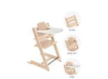 Stokke Hochstuhl-Set , Naturfarben , Holz , Buche , 83x65x46 cm , Fussstütze verstellbar, Sitzfläche verstellbar, höhenverstellbar, Tablett, Snacktablett , Baby- und Kindermöbel, Babyzimmer, Hochstühle