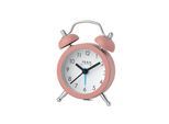 Glockenwecker FILIUS ZEITDESIGN, rosa, Wecker, Reisewecker, Quarzwecker, Kinderwecker, Schlafzimmer, Schulanfang