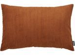 Dekokissen DONE. "Zoom", braun (rust), B:40cm L:60cm, Obermaterial: 92% Polyester, 8% Nylon, Dekokissen_Sitzkissen_Kissenhüllen, Kissenhülle aus modernem Cordstoff