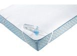 Matratzenauflage "Protect & Care, 70x140, 90x200 cm und weiteren Größen, wasserdicht", weiß, B:90cm L:190cm, Obermaterial: 100% Baumwolle. Beschichtung: 70% Polyethylen, 30% Polypropylen, DORMISETTE PROTECT & CARE, Matratzenzubehör, Auflage, Allergiker geeignet (Hausstauballergiker)