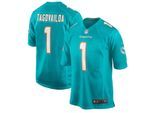 Footballtrikot NIKE "Nike Trikot Miami Dolphins NFL Home Game Jersey Tagovailoa 1", Herren, Gr. L, grün (mehrfarbig), 100% Polyester, Trikots
