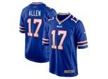 Footballtrikot NIKE "Nike Trikot Buffalo Bills NFL Home Game Jersey Allen 17", Herren, Gr. M, blau (mehrfarbig), 100% Polyester, Trikots