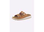 Pantolette FRANKEN-SCHUHE, Damen, Gr. 41, camel, Lederimitat, Schuhe Pantolette
