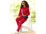 Hausanzug HEINE, Damen, Gr. 34, rot, 82% Baumwolle, 18% Polyester, Homewear-Sets Hausanzug