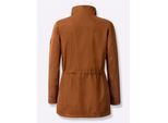 Langjacke CASUAL LOOKS, Damen, Gr. 24, braun (cognac, weiß), 100% Polyester, unifarben, Jacken Langjacke