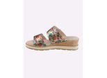 Pantolette CAPRICE, Damen, Gr. 38, bunt, Glattleder, Schuhe Pantolette