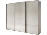Schwebetürenschrank WIEMANN "Phoenix, Made in Germany, modernes Design, Highlight, Blickfang", glas champagner, B:246cm H:236cm T:67cm, Schränke, Schwebetürenschrank, maximaler Staurraum, inkl.Einlegeböden, Wäscheböden u. Dämpfer